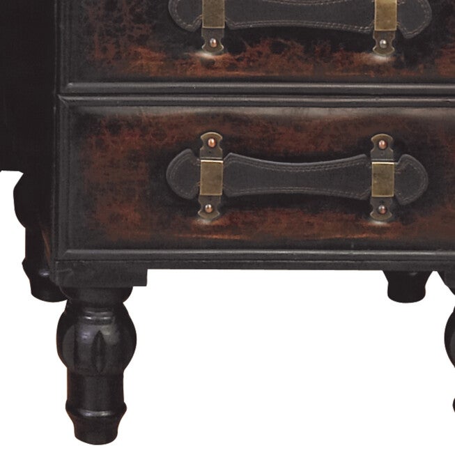 Set Of 3 Brown Wood Traditional Bench Bench, , alternate image number 8