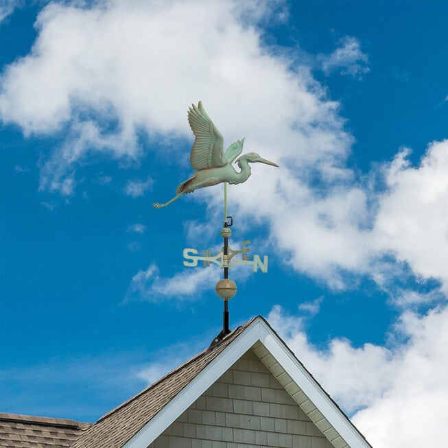 Copper Heron Weathervane, , on-hover image number null