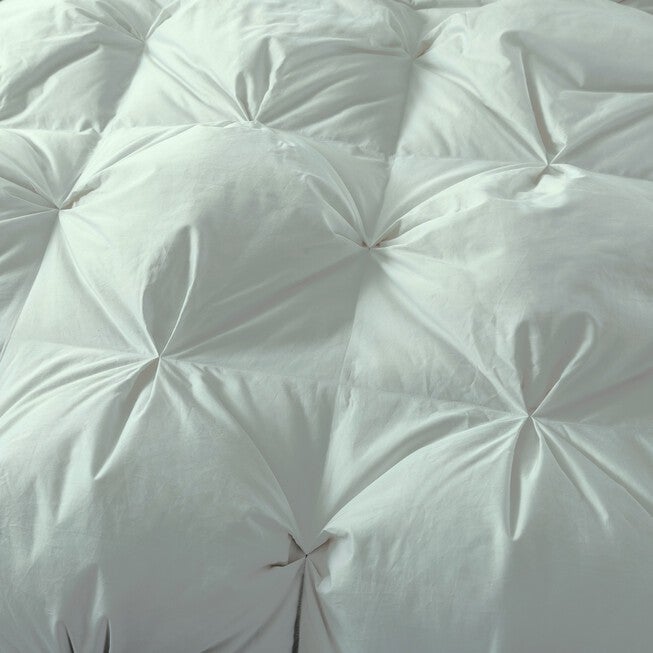 Pintuck Stitch White Duck Down Comforter, , alternate image number 5