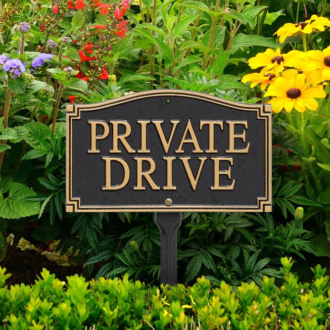 Private Drive Statement Plaque, , alternate image number null