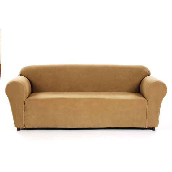 Embossed Stretch 1-Pc. Slipcover , CAPPUCCINO, hi-res image number null