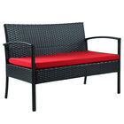 Saint Birch Savannah 4 Piece Rattan Sofa Seating Group With Cushions Seating, , alternate image number null