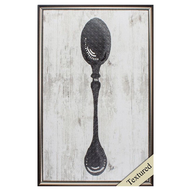 BLACK SPOON ON WOOD, GRAY, hi-res image number 0
