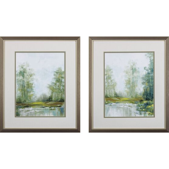 Jade Forest Framed Wall Décor, Set Of 2, , on-hover image number null