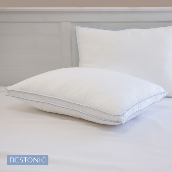 Restonic TempaGel Max Cooling Jumbo Pillow with Cooling Gel Bead, WHITE, hi-res image number null