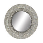 Grey Coastal Wood Wall Mirror, GREY, hi-res image number null