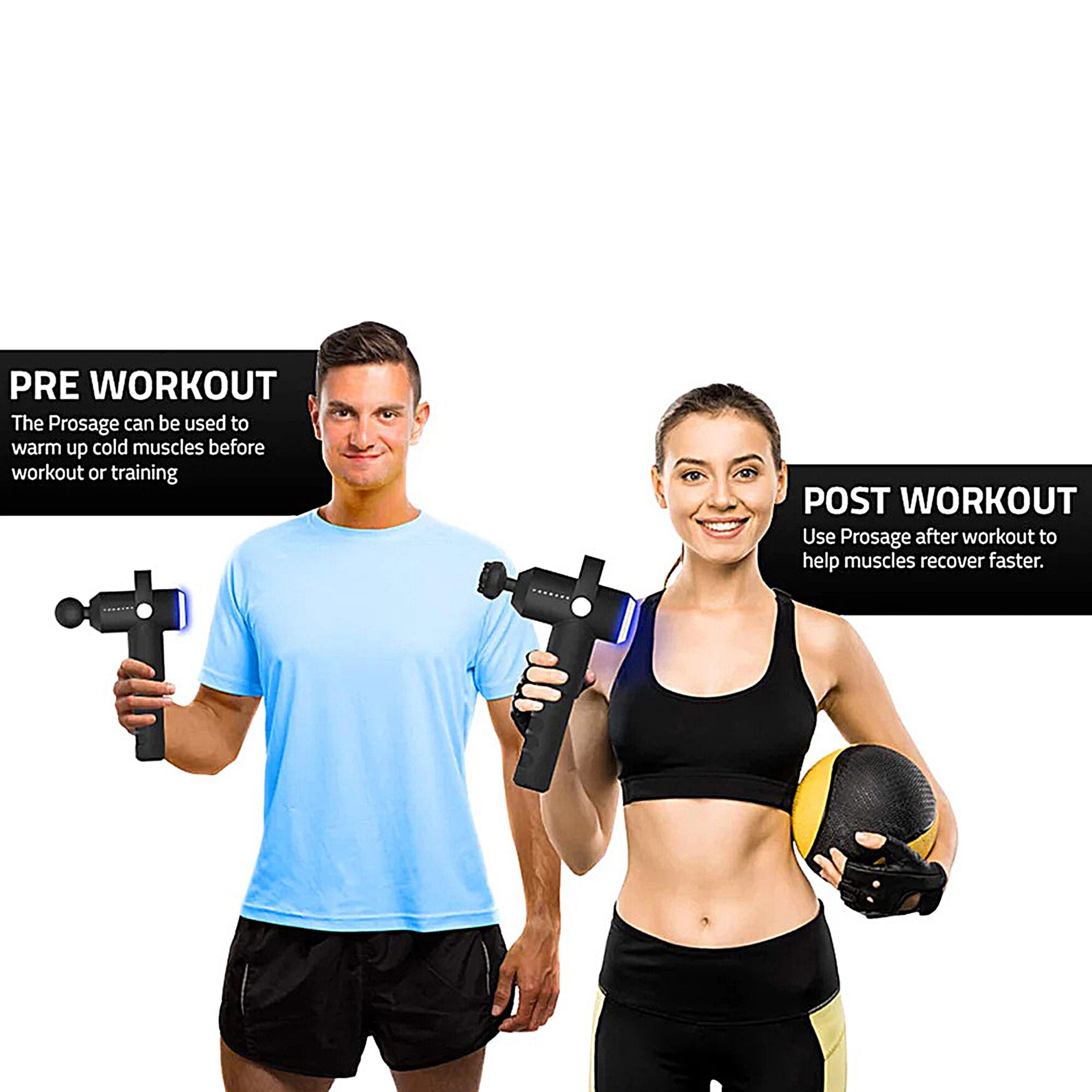 Prosage 3 Speed Pro Massage Gun Wellness, , alternate image number 2