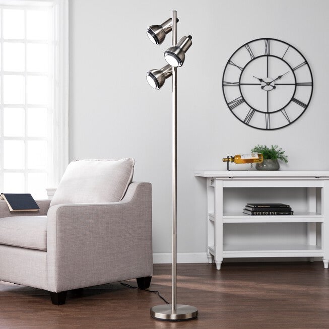 Gaston Metal Floor Lamp, NICKEL, hi-res image number null