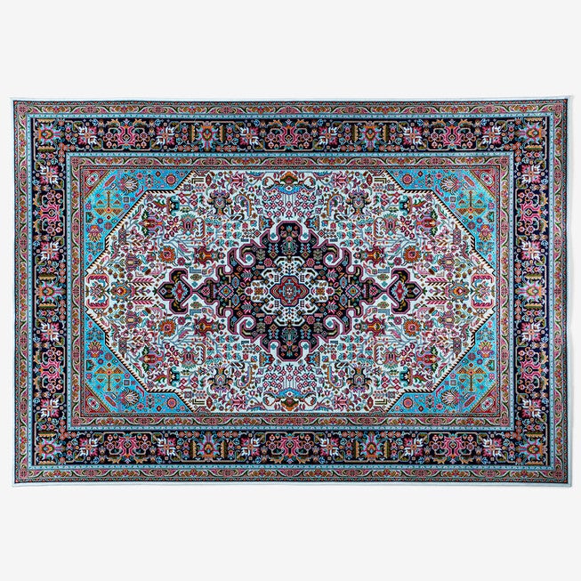 Emerald 6 feet 6 inches x 9 feet 6 inches Rug, BLUE, hi-res image number 0