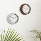 Set Of 2 White Metal Vintage Wall Clock, , alternate image number null