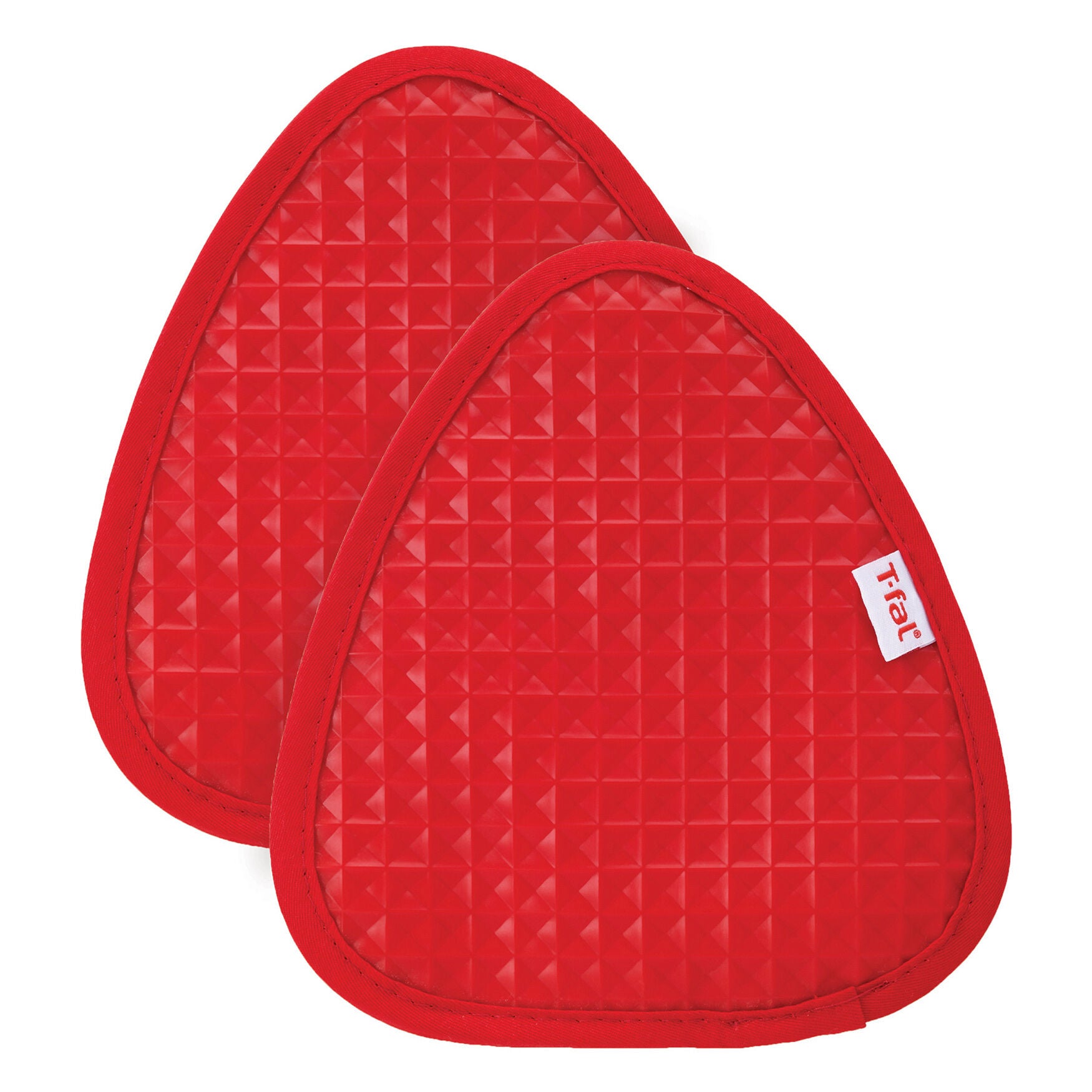 Waffle Silicone Pot Holders, Set Of 2 Pot Holder, RED, hi-res image number 0