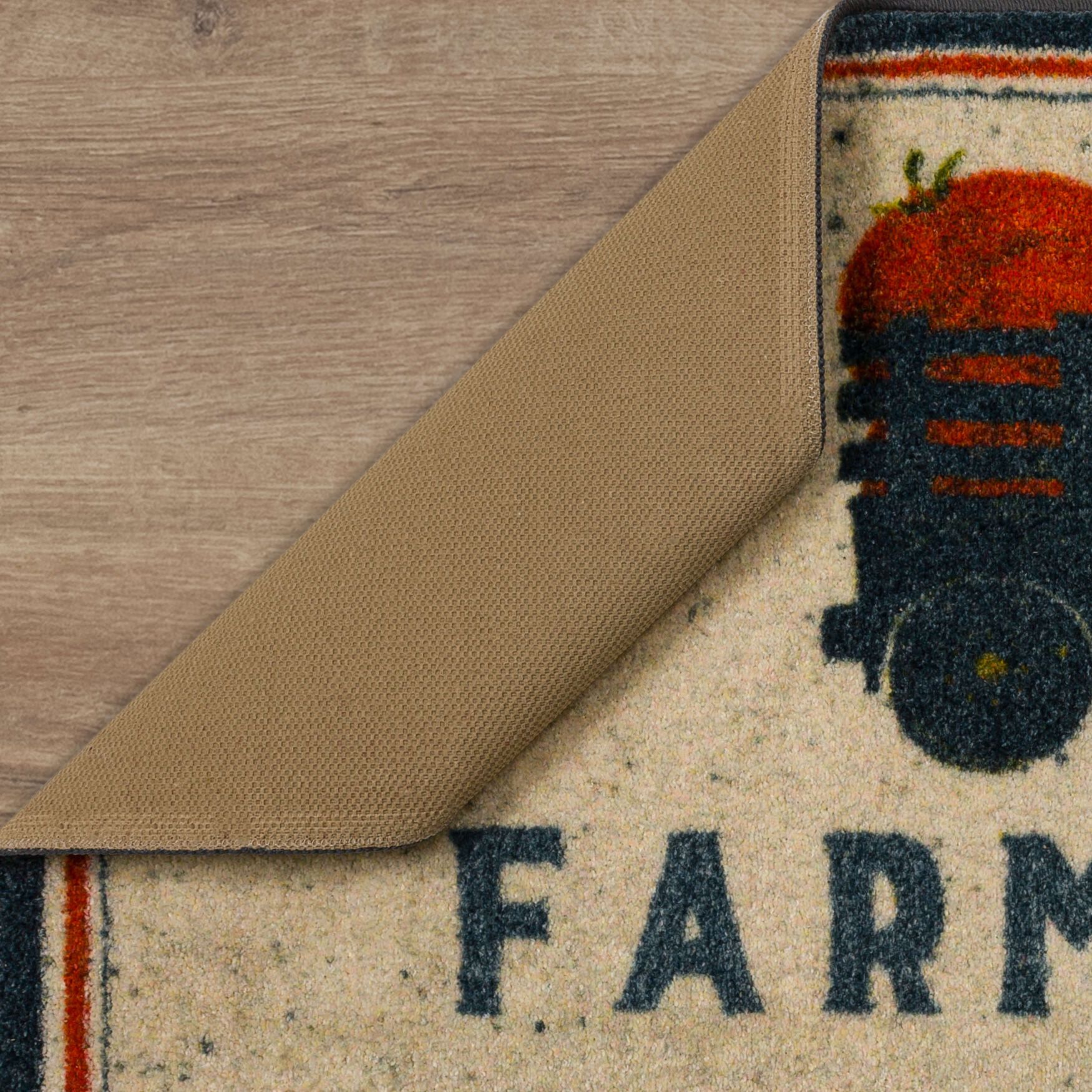 Farm To Fork Grey Kitchen Rug, , alternate image number 2