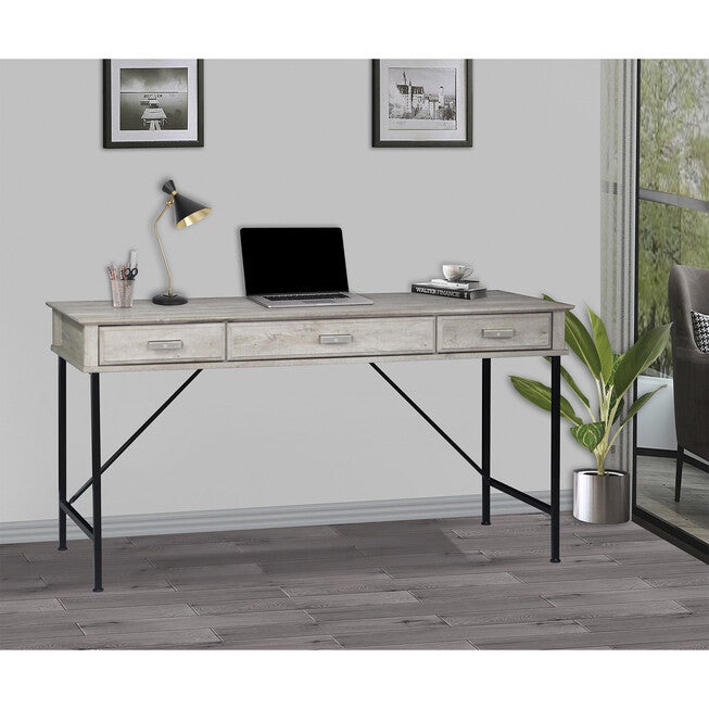 Saint Birch Elma Writing Desk In Washed Gray Writing Desk, , on-hover image number 1