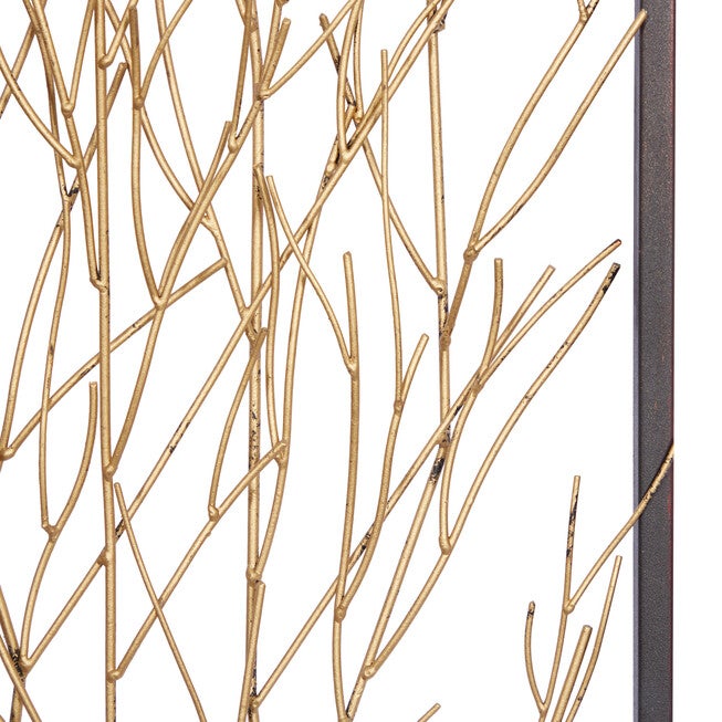 Set Of 3 Black Metal Modern Floral Wall Decor, , alternate image number 5