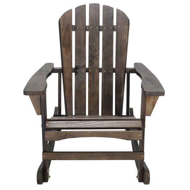 Adirondack Wooden Rocking Chair, DARK BROWN, hi-res image number null