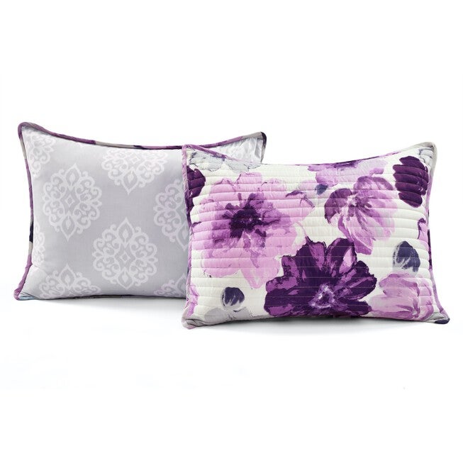 Lush Décor Leah Quilt Blue 3Pc Set, , alternate image number 9