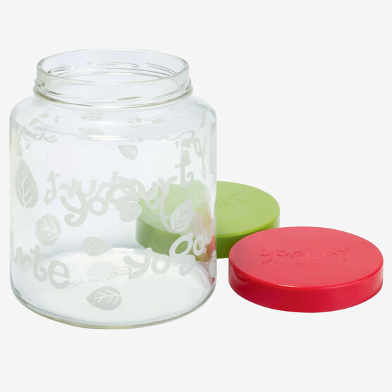 64 Oz Glass Jar with lid for Euro Cuisine YM260 - YM360 - YM460 Yogurt and Greek Yogurt Maker, , alternate image number null