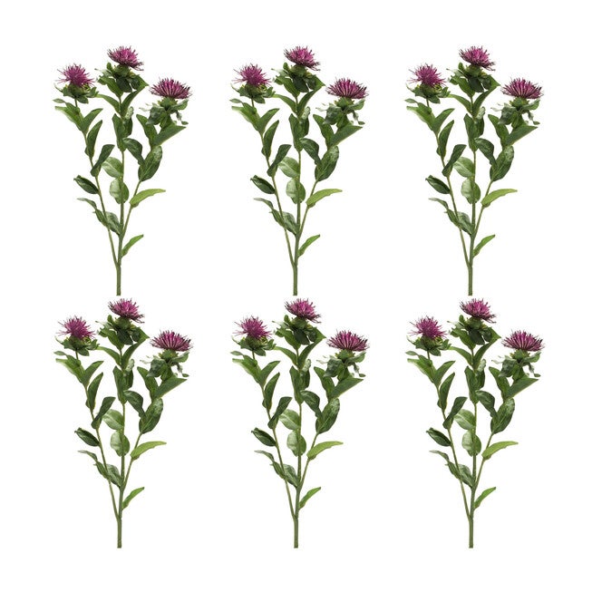 Thistle Floral Spray (Set Of 6), , alternate image number null