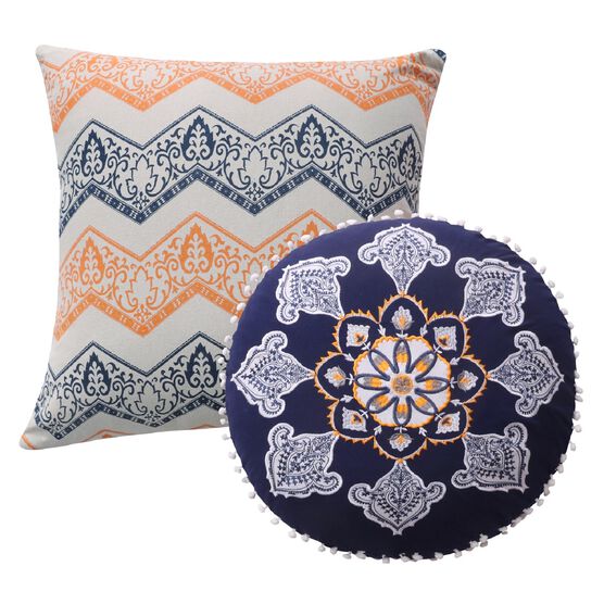 Medina Decorative Pillow Set, SAFFRON, hi-res image number null