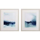 Wispy Waves Framed Wall Décor, Set Of 2, BLUE, hi-res image number null