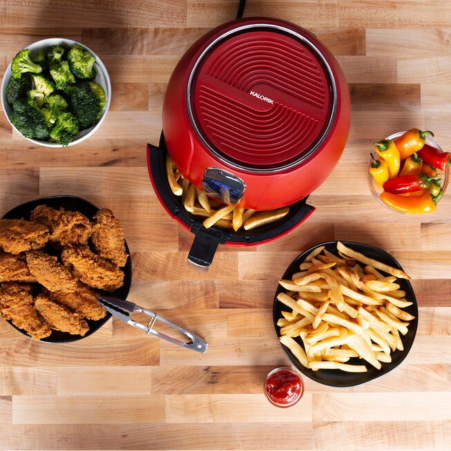 Kalorik 3 Quart Digital Air Fryer, Matte Red, , alternate image number null
