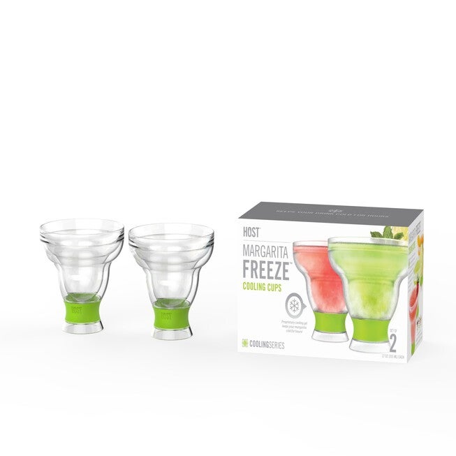 Margarita Freeze Cooling Cups In Green (Set Of 2) By, , alternate image number null