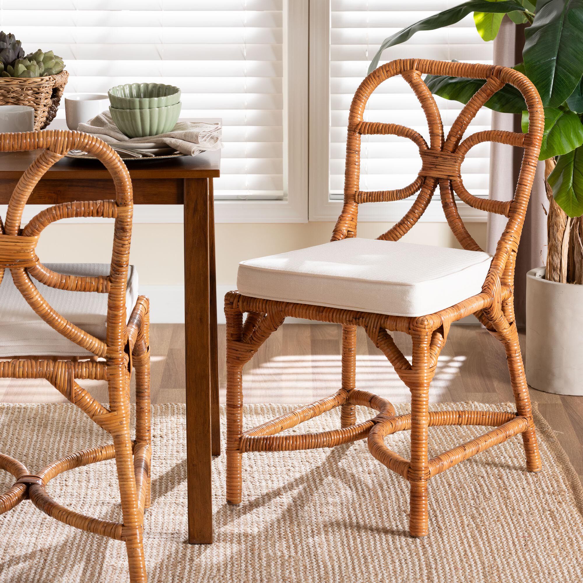 Alondra Natural Rattan Dining Chair