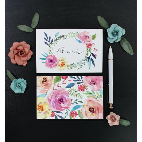 Colorful Floral Thank You Cards - 36 Cards, , on-hover image number null