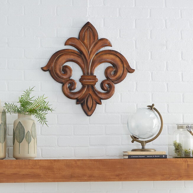 Brown Traditional Ornamental Wood Wall Décor, , alternate image number 9