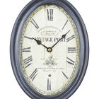Set Of 2 Black Metal Vintage Wall Clock, , alternate image number null