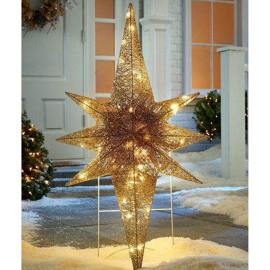 36 Led Glitter Bethlehem Star Christmas Brylane Home