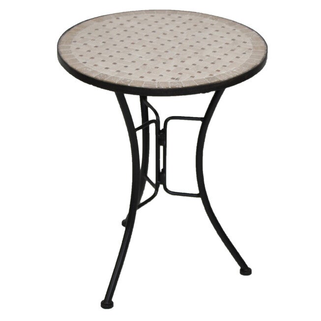 Travertine Round Top Coffee Table, , on-hover image number 1