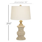 Brown Wood Traditional Table Lamp, , alternate image number 6