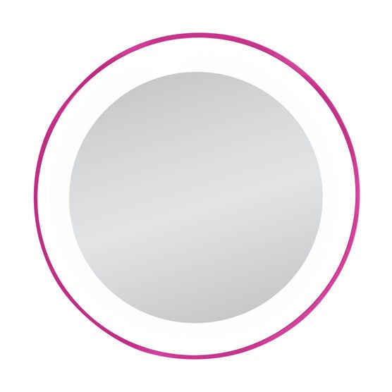 LED Lighted Spot Travel Mirror, PINK, hi-res image number null
