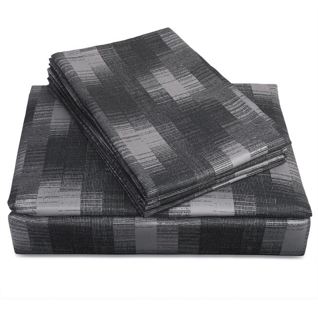 Ecko Shaded Stripe Microfiber Sheet Set Sheet Set, , alternate image number null