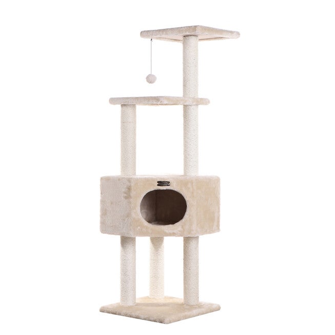 3 Tier Real Wood Cat Tree Scratch Furniture, , alternate image number null
