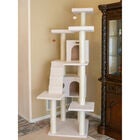 Classic 77" Multi Levels Real Wood Cat Tree With Ramp, Three Perches, Two Condos, , alternate image number null