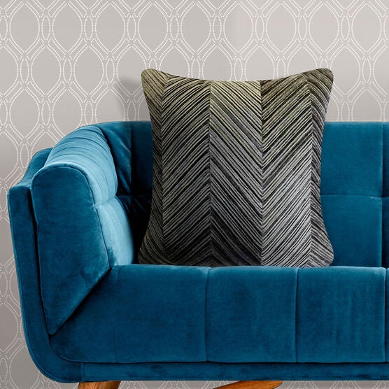 Chevron Velvet Decorative Pillow, , alternate image number null