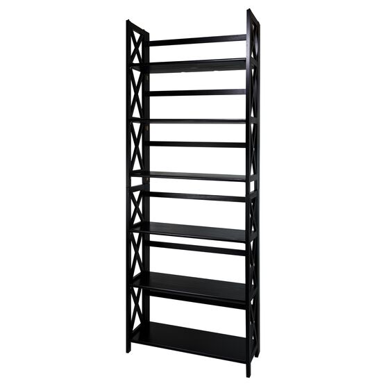 Montego 3-Shelf Folding Bookcase -Black, , alternate image number null