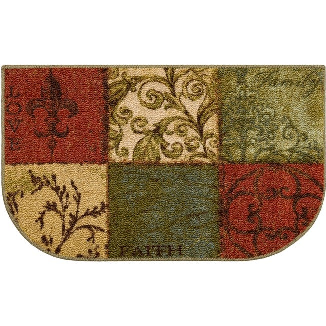 Floral Tile Multi 1' 6 inches X 2' 6 inches, MULTI, hi-res image number null