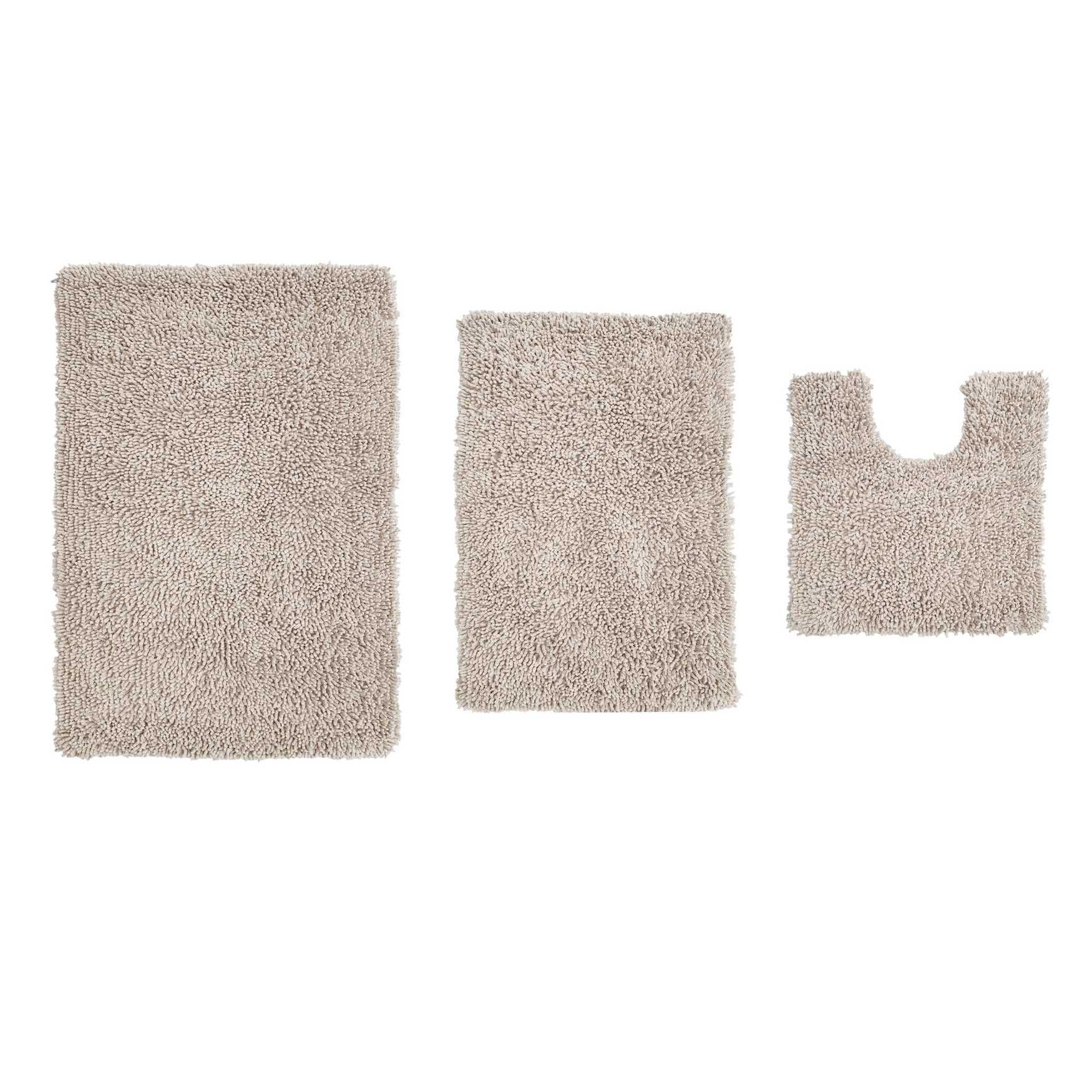Fantasia 3 Piece Set Bath Rug Collection, IVORY, hi-res image number 0
