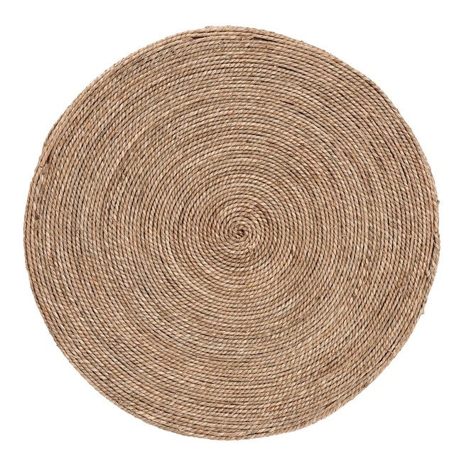 Cady Japandi Natural Seagrass Side Table, NATURAL BROWN, alternate image number 3