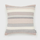 FREJA WOVEN STRIPES PILLOW 18X18, LIGHT TAUPE, hi-res image number null