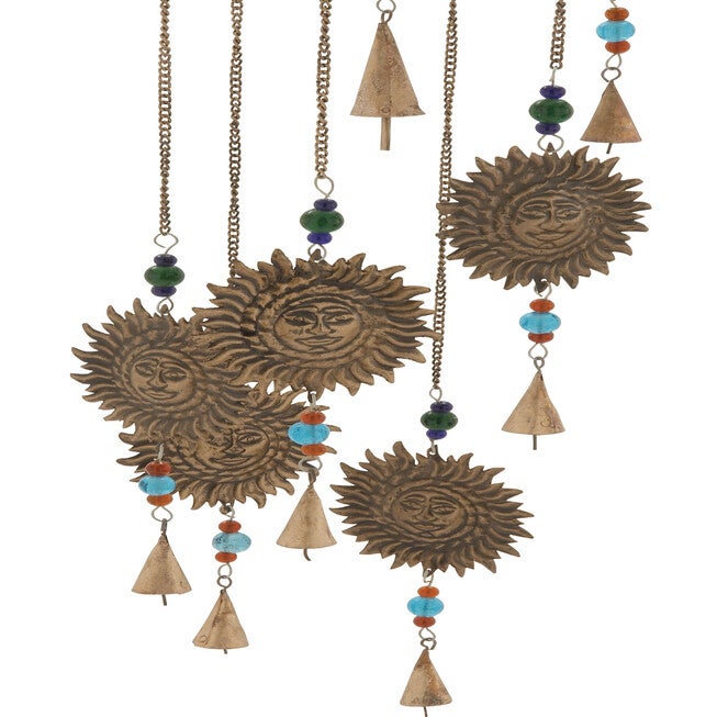 Brass Metal Eclectic Windchime, , on-hover image number 1
