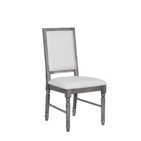 Side Chair (Set-2), CREAM WEATHERED GRAY, hi-res image number null