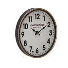 White Traditional Metal Wall Clock, WHITE, hi-res image number null