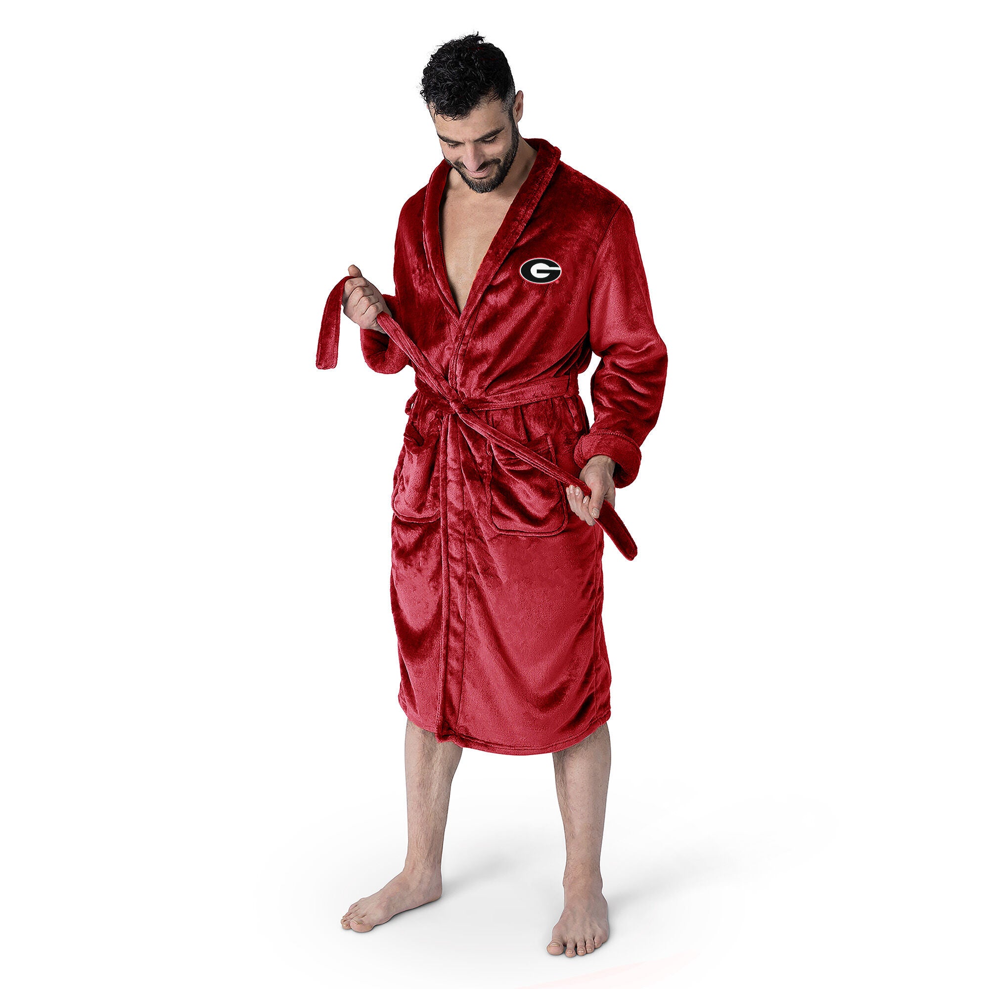 University of Georgia Bulldogs Red Unisex Robe Small/Medium, MULTI, on-hover image number 1
