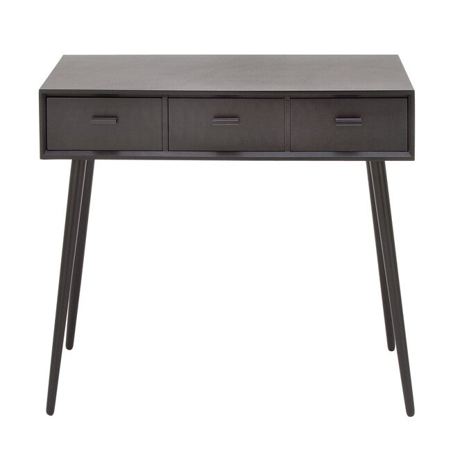 Black Modern Wood Console Table, 29 x 42, BLACK, hi-res image number 0