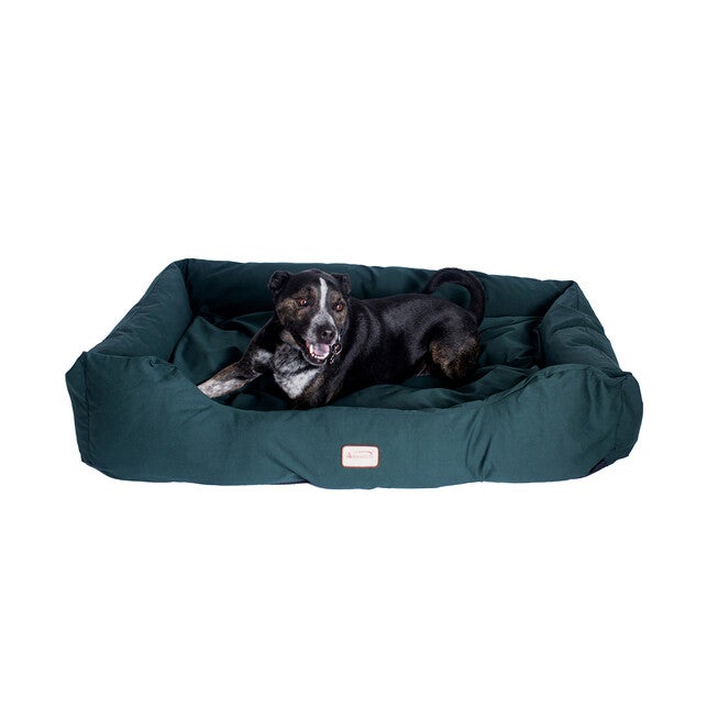 Bolstered Dog Bed,Anti-Slip Pet Bed, Laurel Green, Large, GREEN, hi-res image number 0