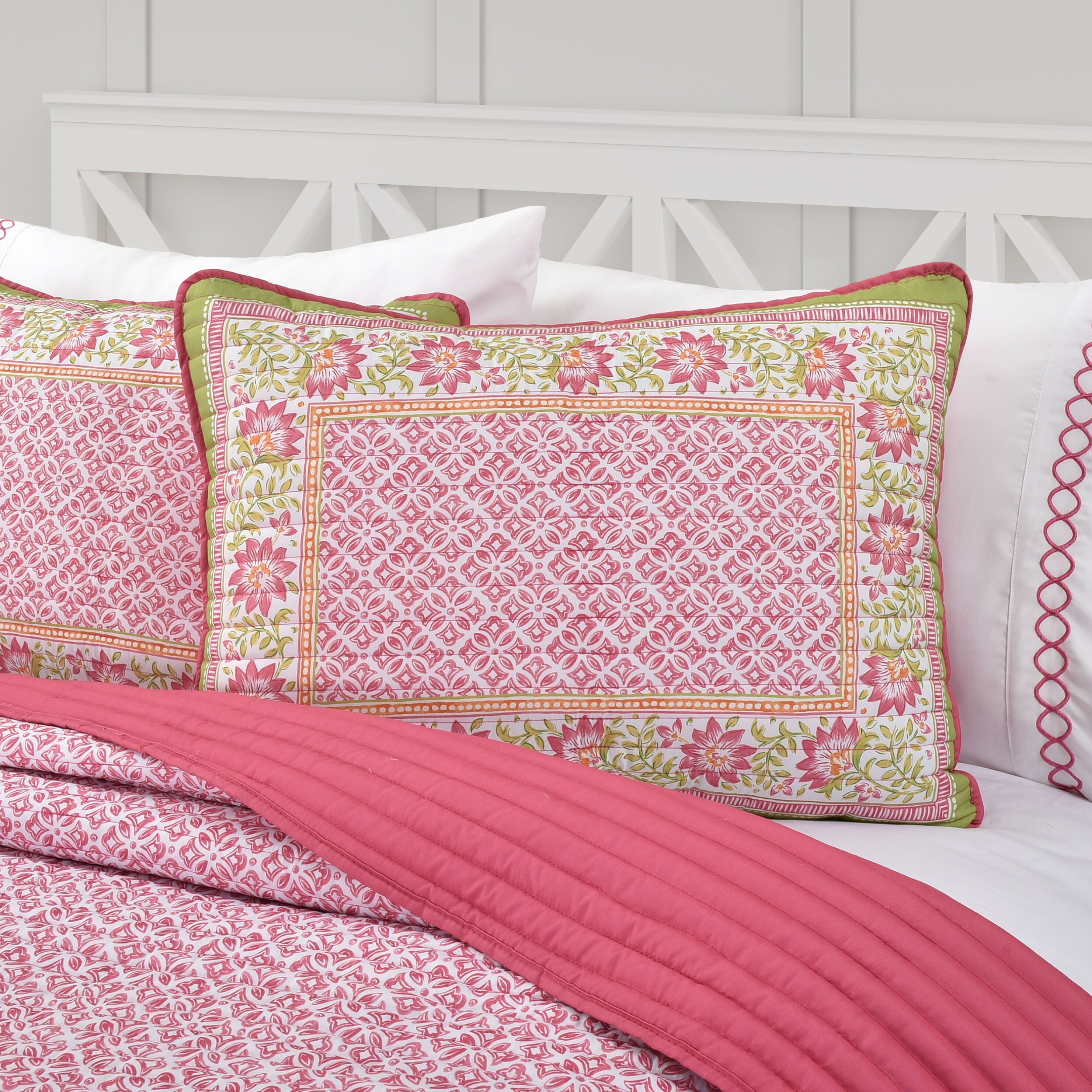 SHILOH TWIN/TWIN XL 2PC. QUILT SET, PINK, alternate image number 1